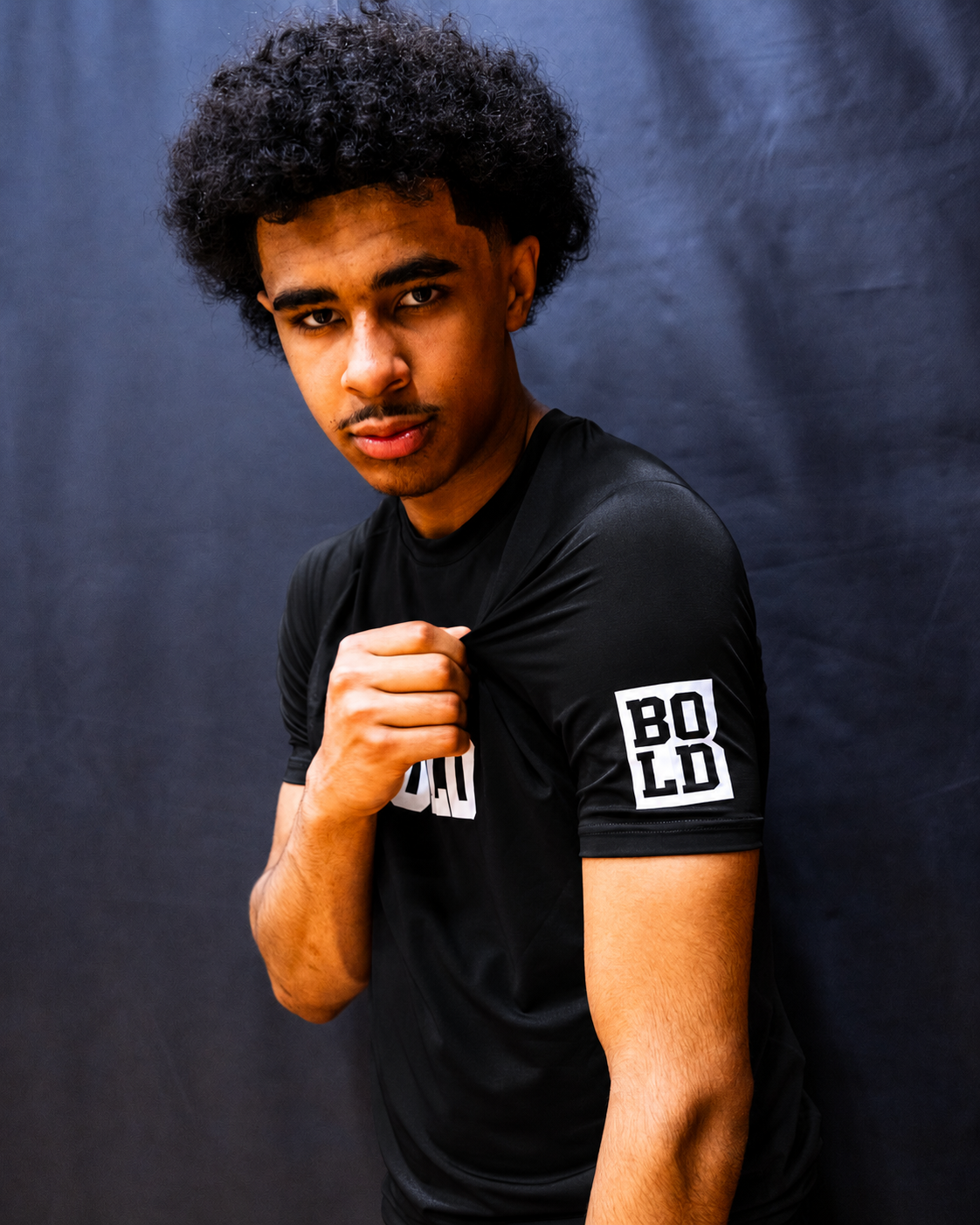 Bold Black Compression Tee