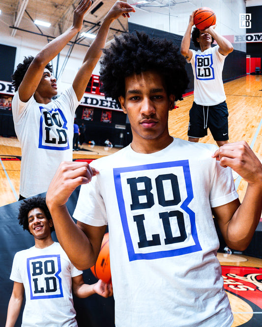 Bold White Logo Tee