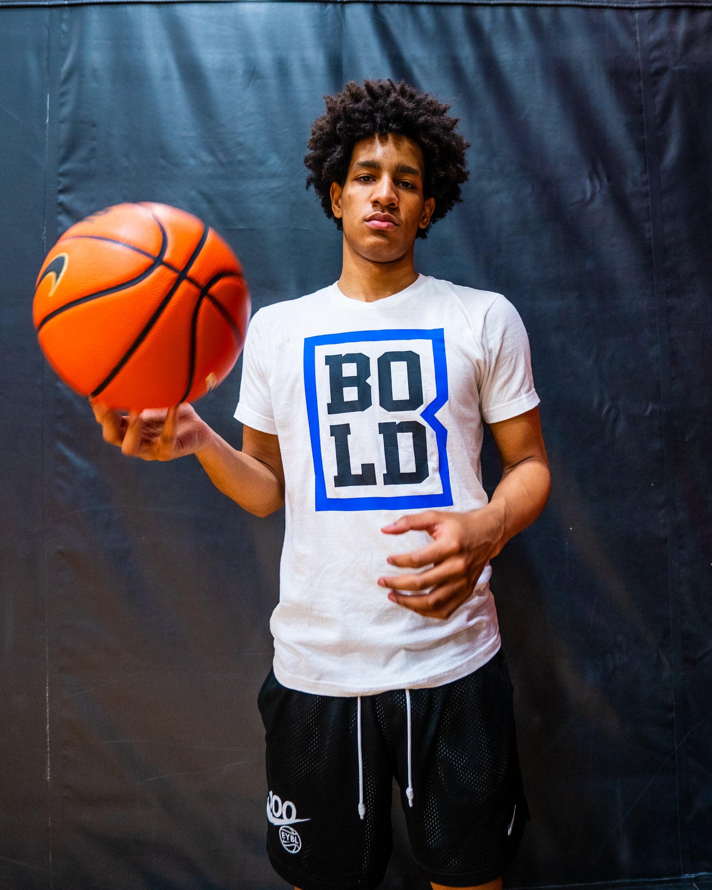Bold White Logo Tee
