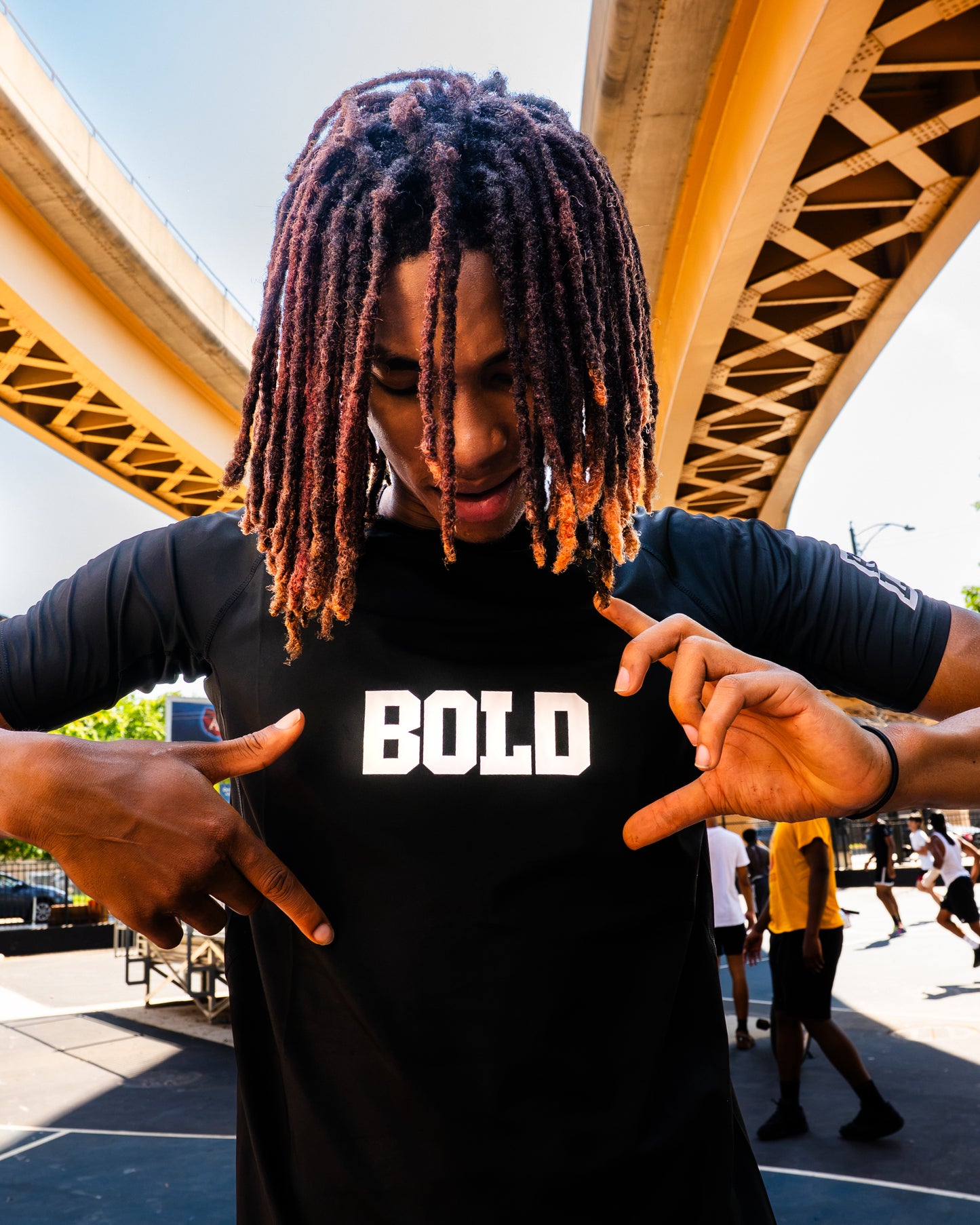 Bold Black Compression Tee