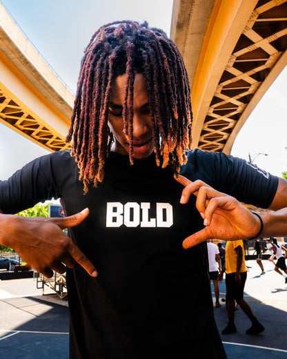 Bold Black Compression Tee