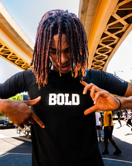 Bold Black Compression Tee