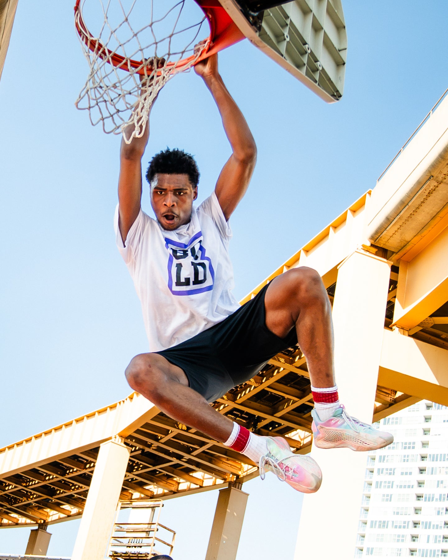 Bold White Logo Tee