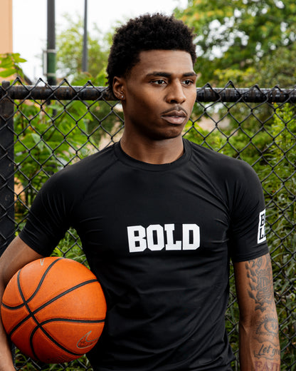 Bold Black Compression Tee